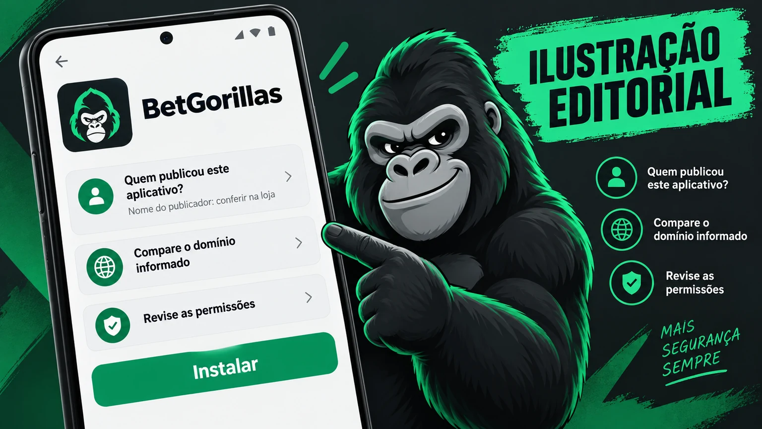 Campos de publicador, domínio, versão e política que devem coincidir antes do download